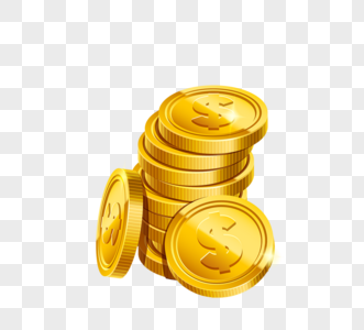 金币数量金钱金色硬币图片