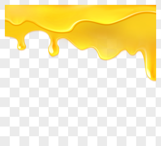 黄色蜂蜜滴落装饰边框元素图片