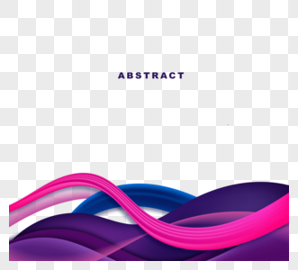 紫色商务曲线流动波浪边框图片
