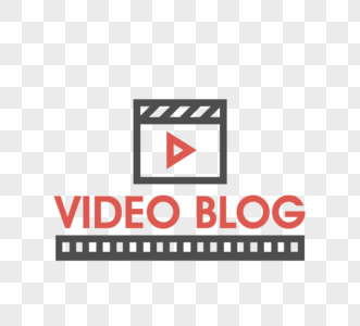 视频博客创意电影相机播放vlog设计图片