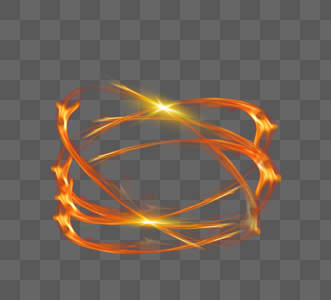 现实火环与火粒子元素图片