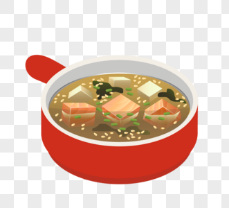 卡通手绘汤锅食品图片