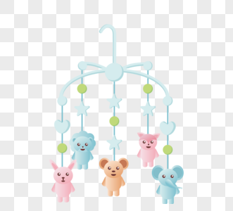 可爱婴儿动物玩具吊饰图片