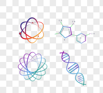 彩色漸變化學元素图片