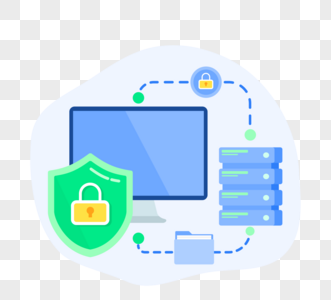 网络安全防护信息图高清图片