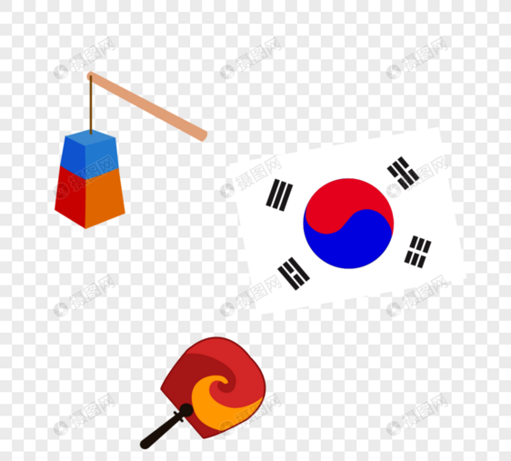 卡通韩国元素图形设计图片