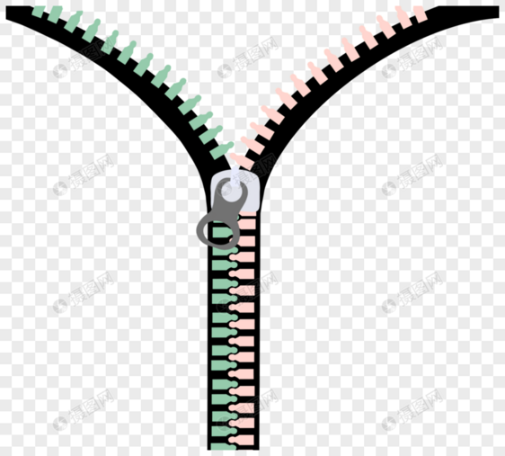 创意卡通色彩拉链图片
