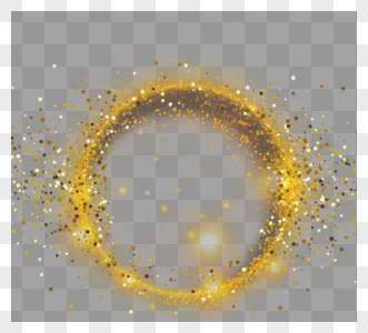 简约大气金闪闪漂浮边框元素图片