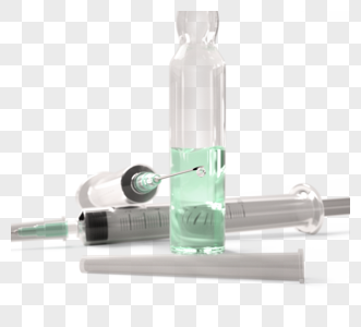 3d药水注射器元素图片