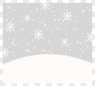 单纯又可爱童话冬季雪景高清图片