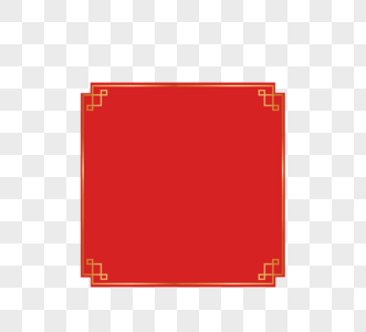 红色传统文本框边框图片