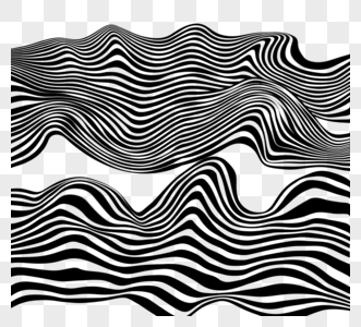 3d视错觉波纹曲线图片