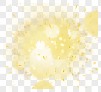 黄色系闪耀庆祝元素图片