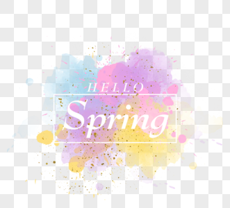 浅色系春季质感边框图片