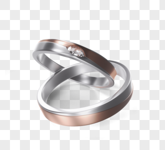 简约3d结婚戒指元素高清图片