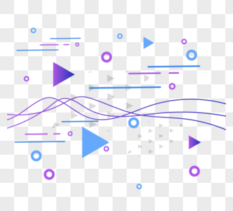几何抽象蓝紫速度元素图片