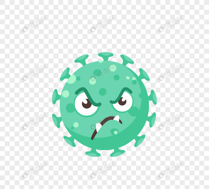 凶狠病菌细菌可爱病毒图片