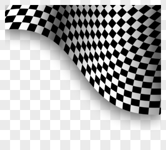 黑白赛车格子旗元素高清图片