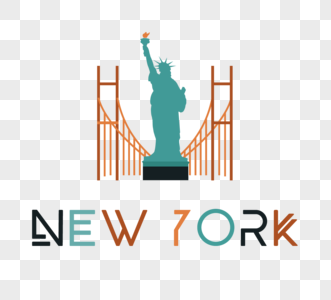 创意自由女神像纽约设计图片