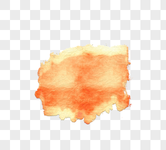 橙色水彩颜料涂刷图片