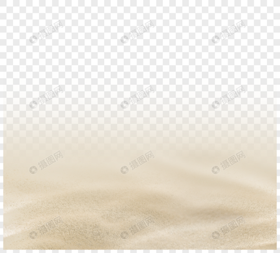 手绘创意逼真风沙滩边框图片
