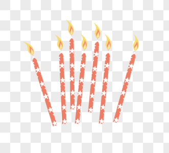 生日蜡烛卡通蜡烛元素图片