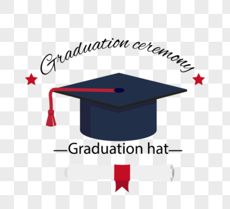 平面样式大学毕业帽图片