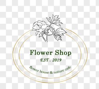 线稿花卉花店装饰图片