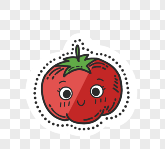 可爱番茄卡通食物高清图片