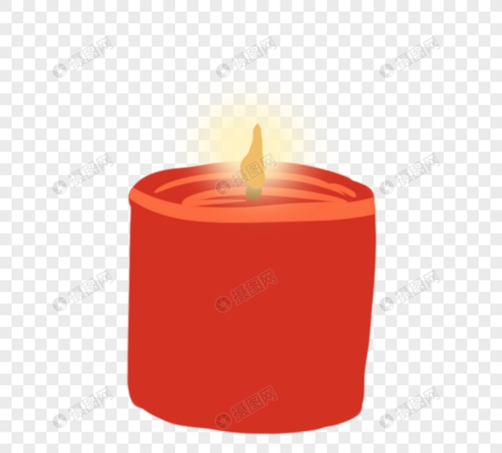一支燃烧红蜡烛图片