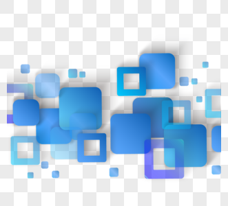 方形蓝色抽象渐变商务边框图片