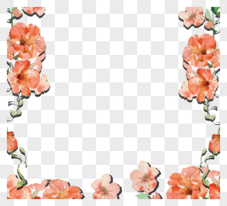 花朵植物装饰边框元素图片