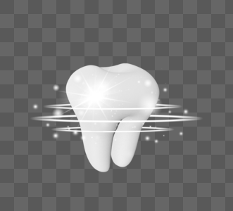 口腔护理3d闪亮洁白牙齿高清图片