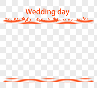 简约可爱蕾丝花边婚礼蛋糕元素图片