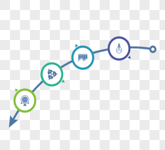 信息图表箭头趋势元素图片