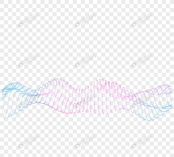 科技渐变波纹抽象起伏线条图片