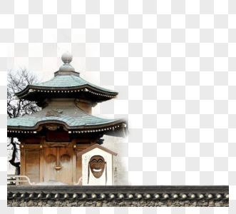 中国风复古建筑物元素图片