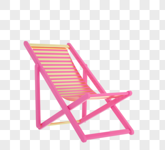 三维躺椅粉色躺椅图片