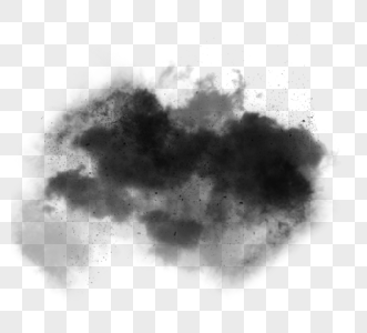 创意感手绘黑色烟雾元素图片