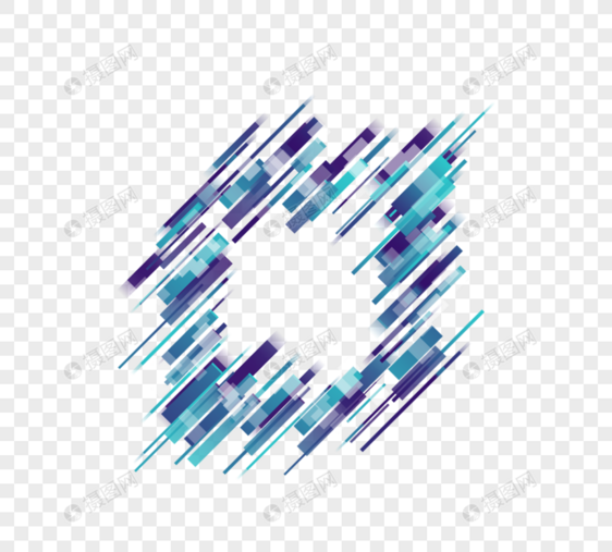 蓝紫渐变动态边框图片
