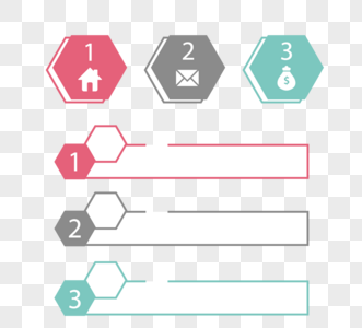 商业红灰色绿色线性商业标签标签元素图片
