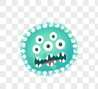 可怕绿色病毒病菌细菌图片
