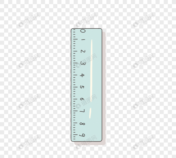 办公卡通文具尺子直尺图片