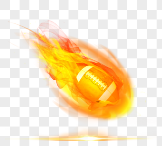创意燃烧着着火运动球体图片
