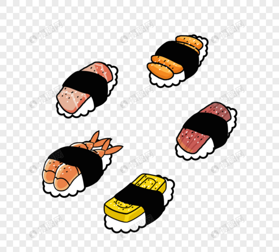 日式寿司元素图片