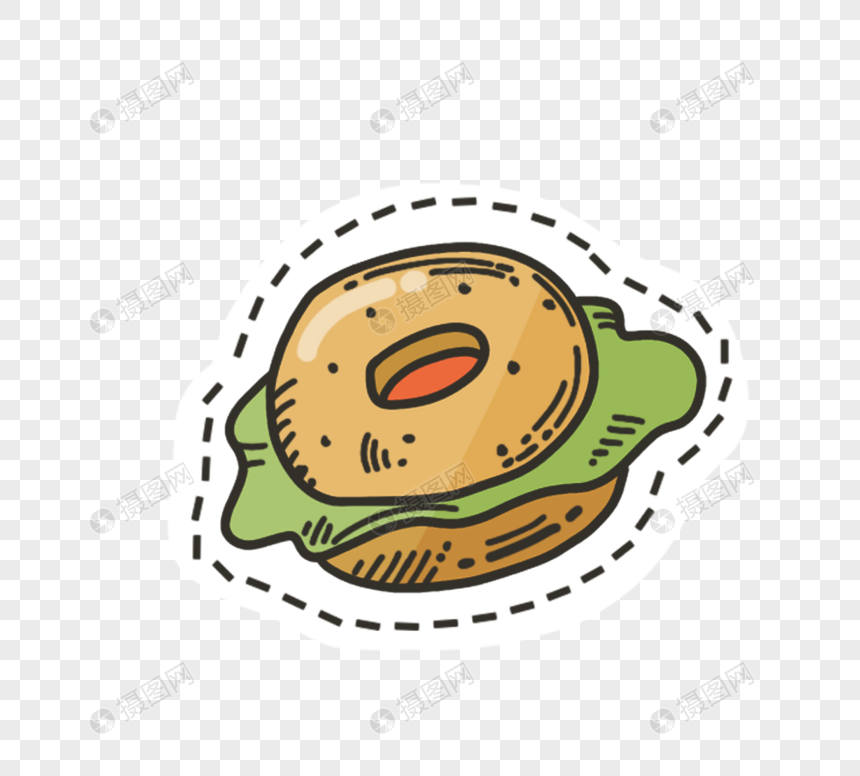 三明治汉堡快餐卡通食物图片