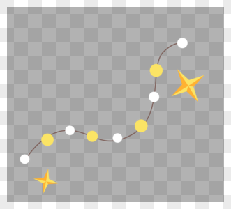 一串星星卡通装饰高清图片