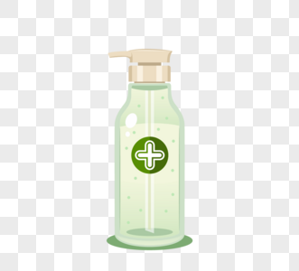 透明瓶装护理液洗手液高清图片