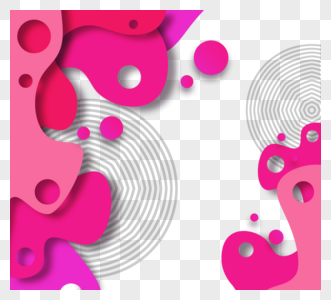 粉色镂空创意剪纸风边框高清图片