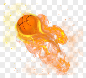 火焰运动篮球图片